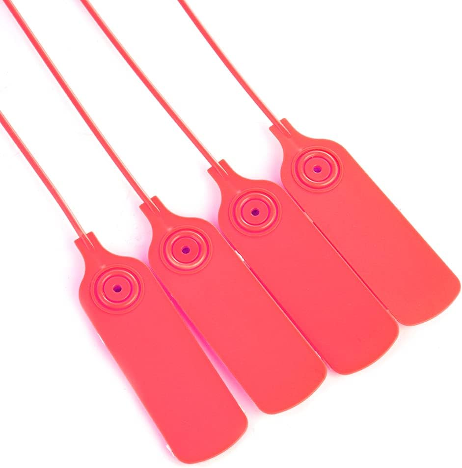 Plastic Safety Seals Numbered, Tag Zip Sealing Tie in Pakistan - Red thumbnail 2