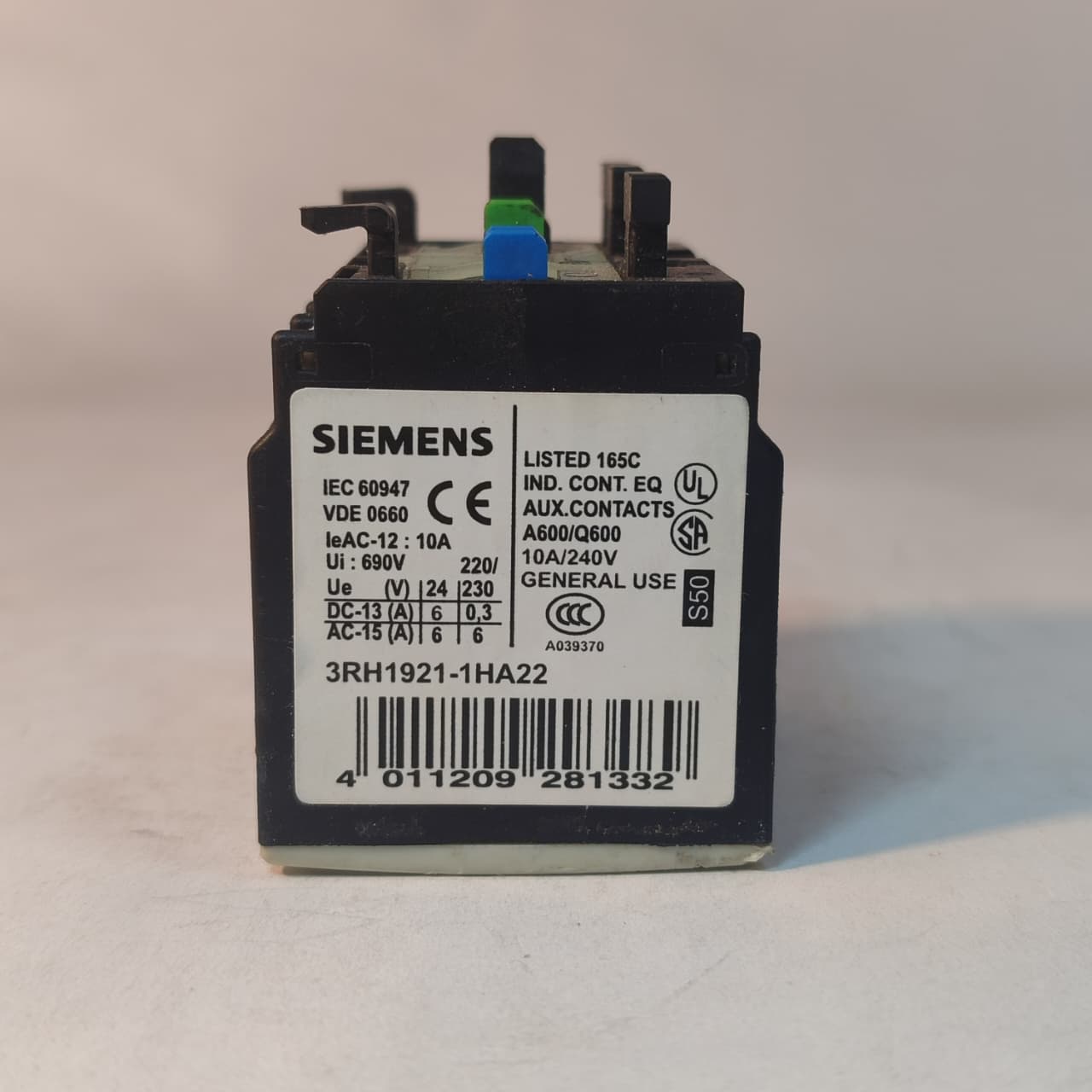 SIEMENS 3RH1921-1HA22 Auxiliary Switch Block Contactor in Pakistan thumbnail 3