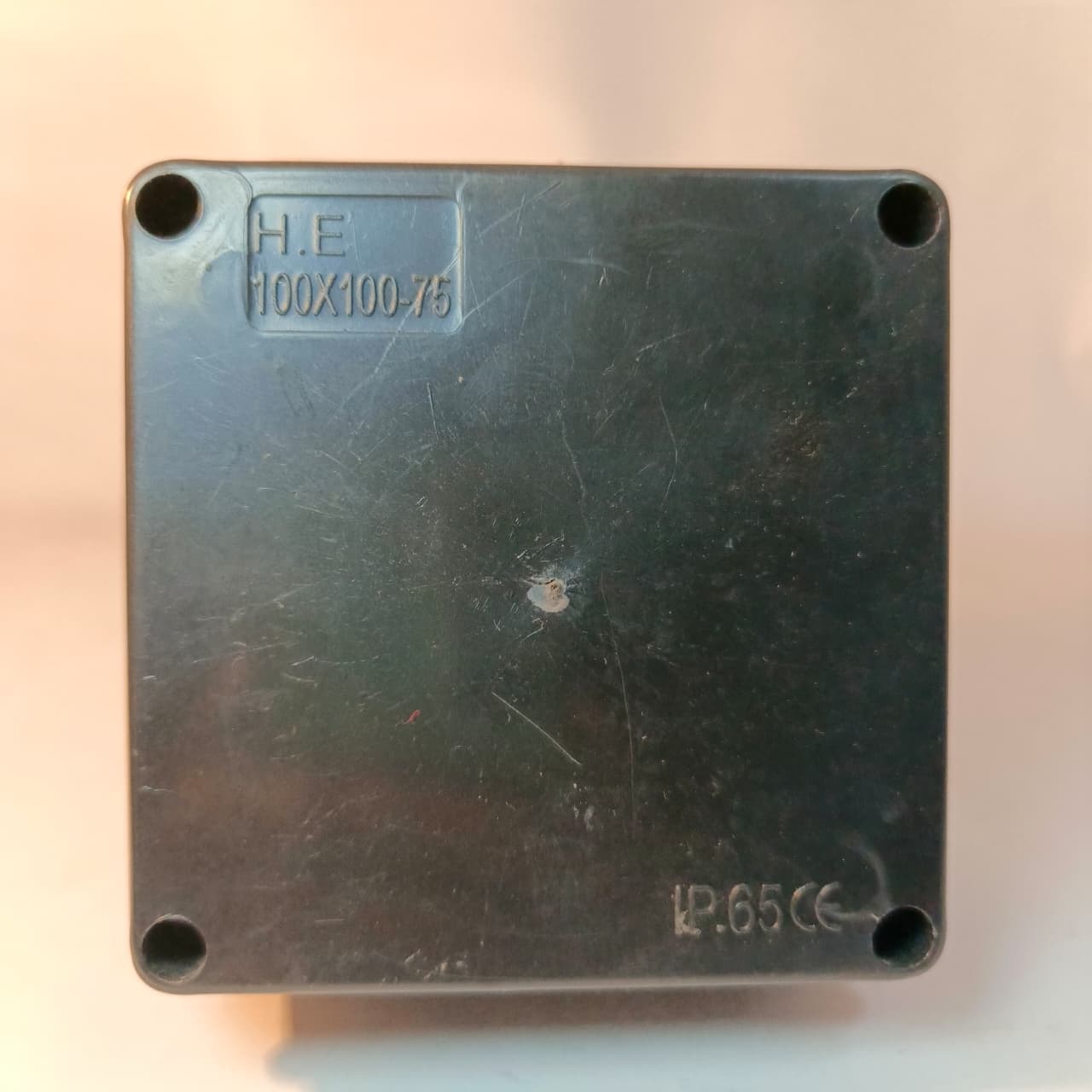 IP65 PVC Junction Box 100×100×75 mm  Black in Pakistan