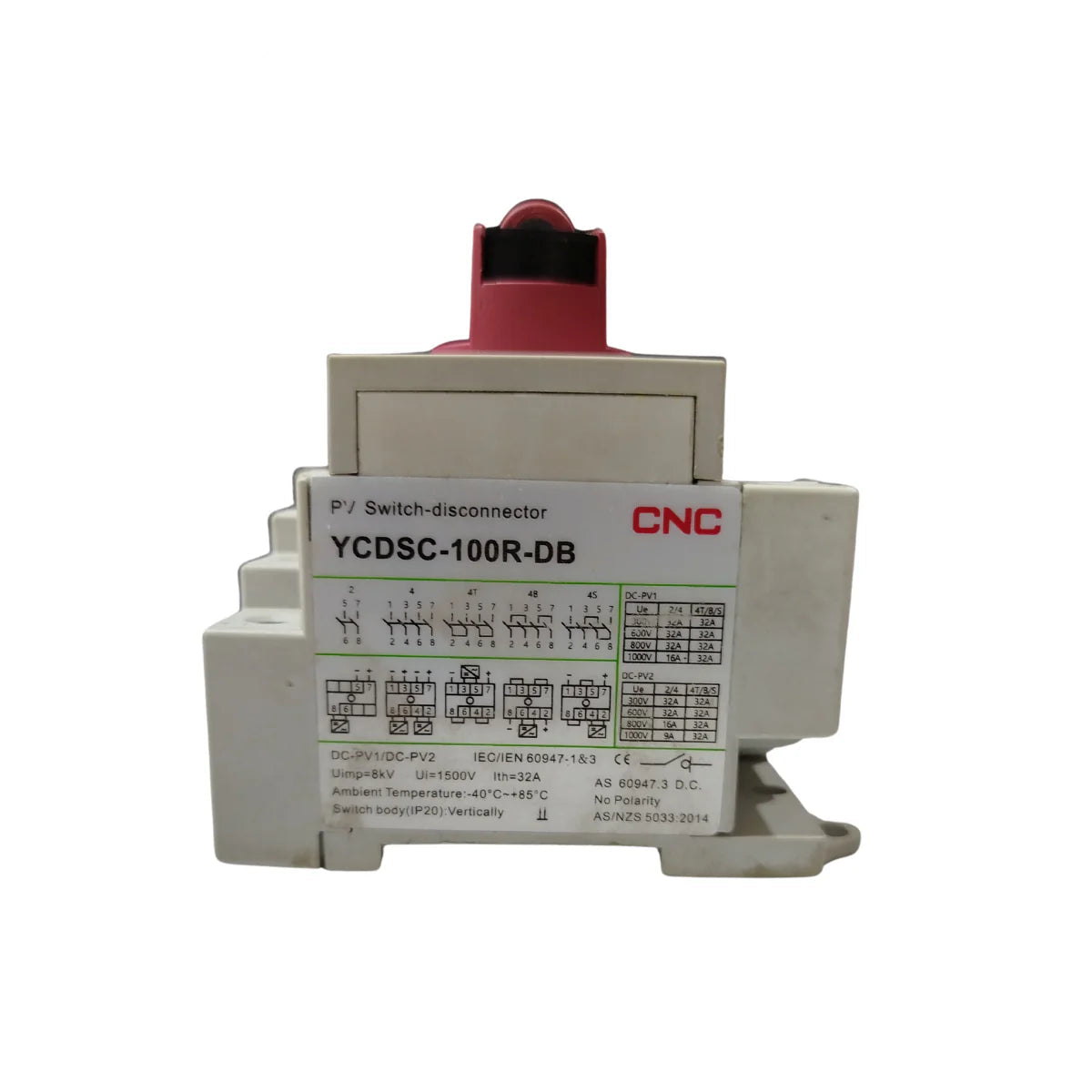 CNC YCDSC-100R DC ISOLATOR SWITCH (Din Rail) in Pakistan - 2 thumbnail 4