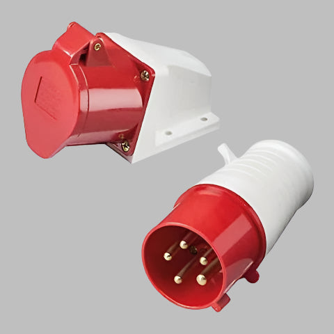 CNC Industrial Plug & Sockets (Pair) in Pakistan - 5 Pin 3P+N+E thumbnail 2