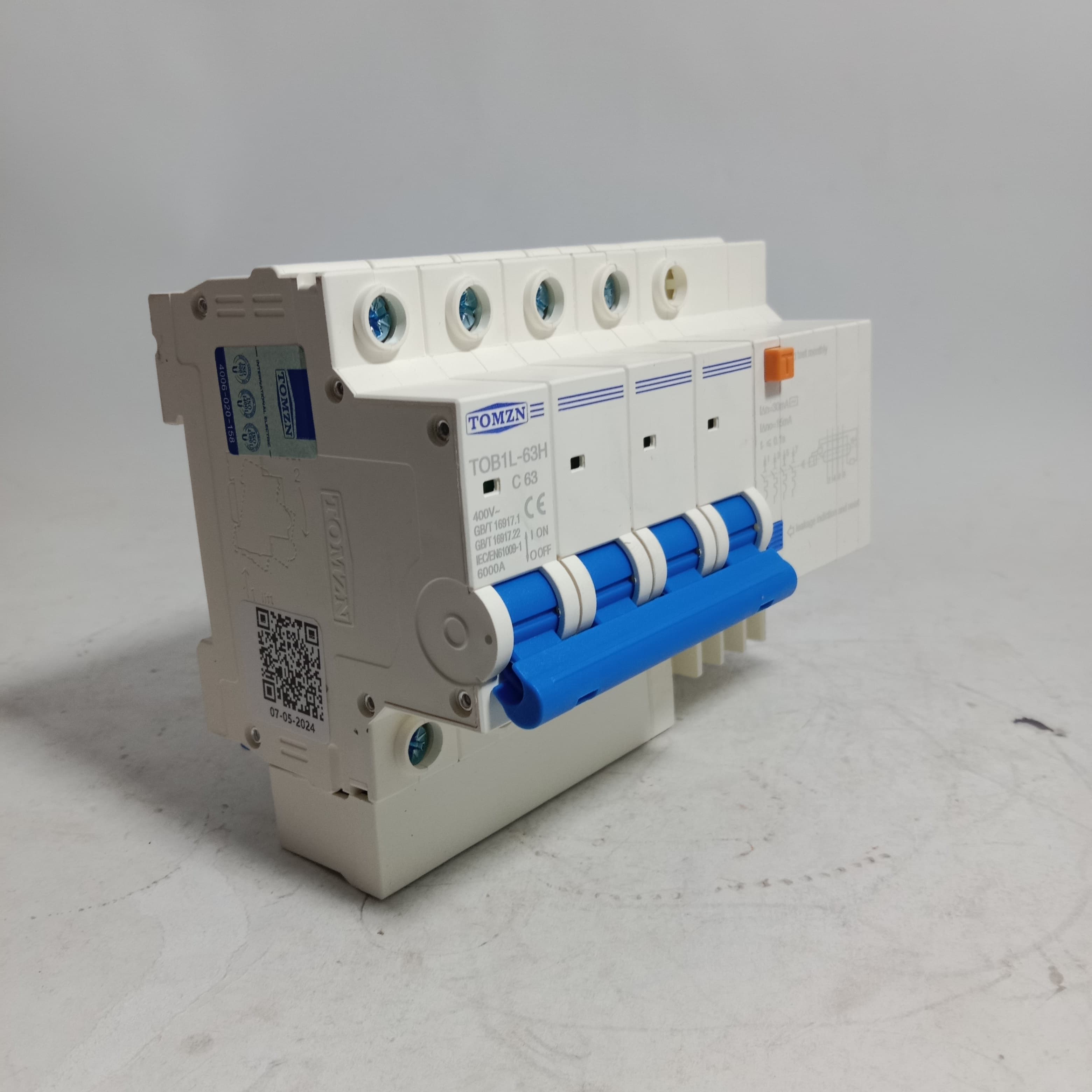 TOMZN TOB1L-63H, 4-Pole Earth Leakage  Circuit Breaker in Pakistan thumbnail 2