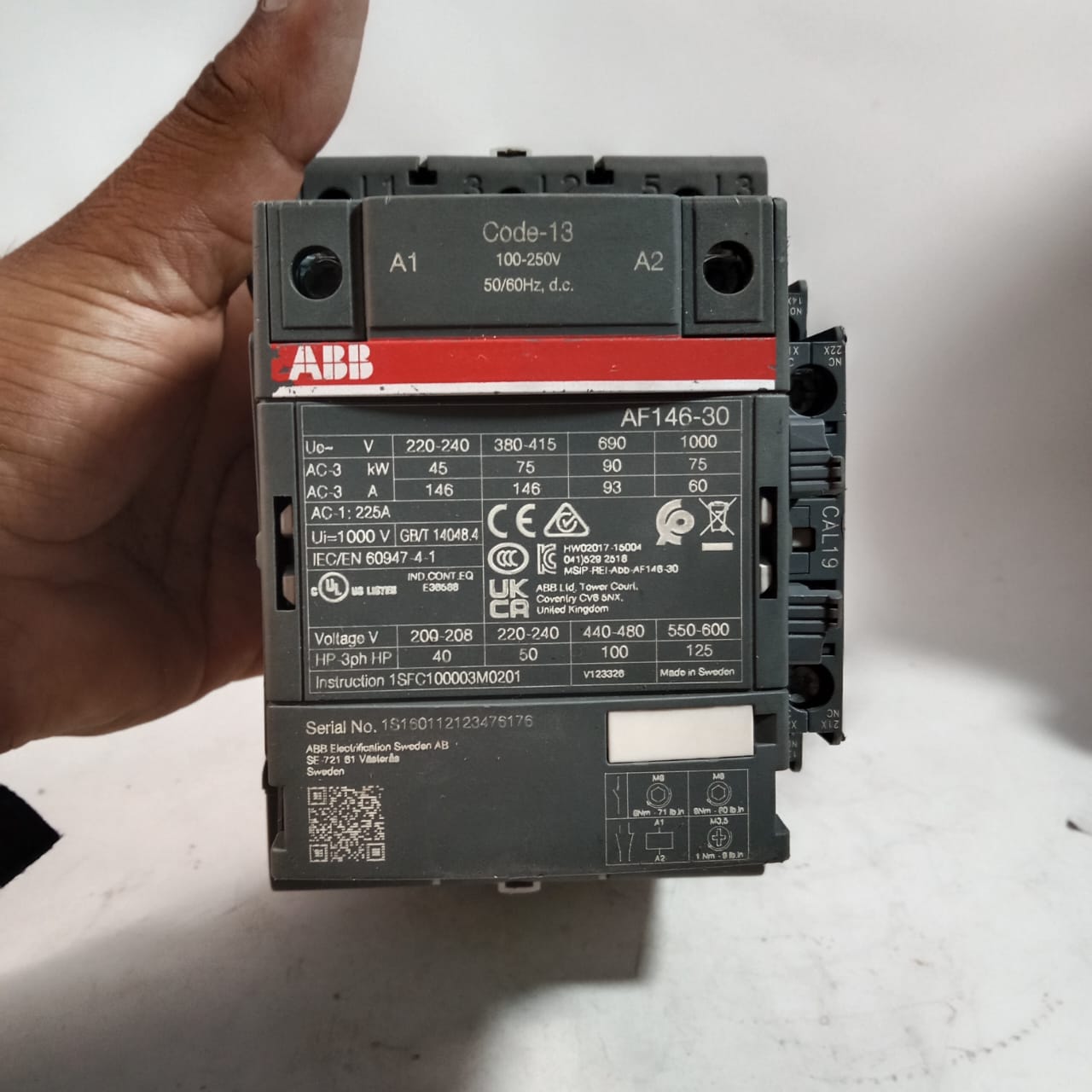 ABB AF146-30/AF116-30 Power Contactor in Pakistan - AF146-30