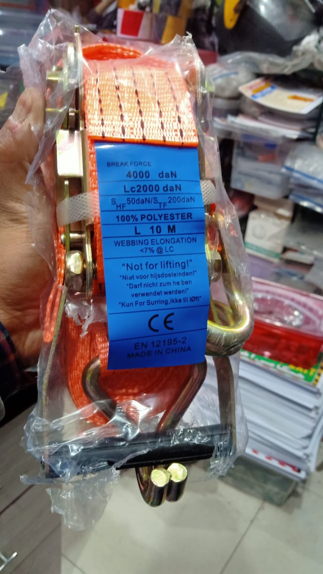 Lc2000 daN Polyester Webbing cargo lashing Belt in Pakistan thumbnail 5