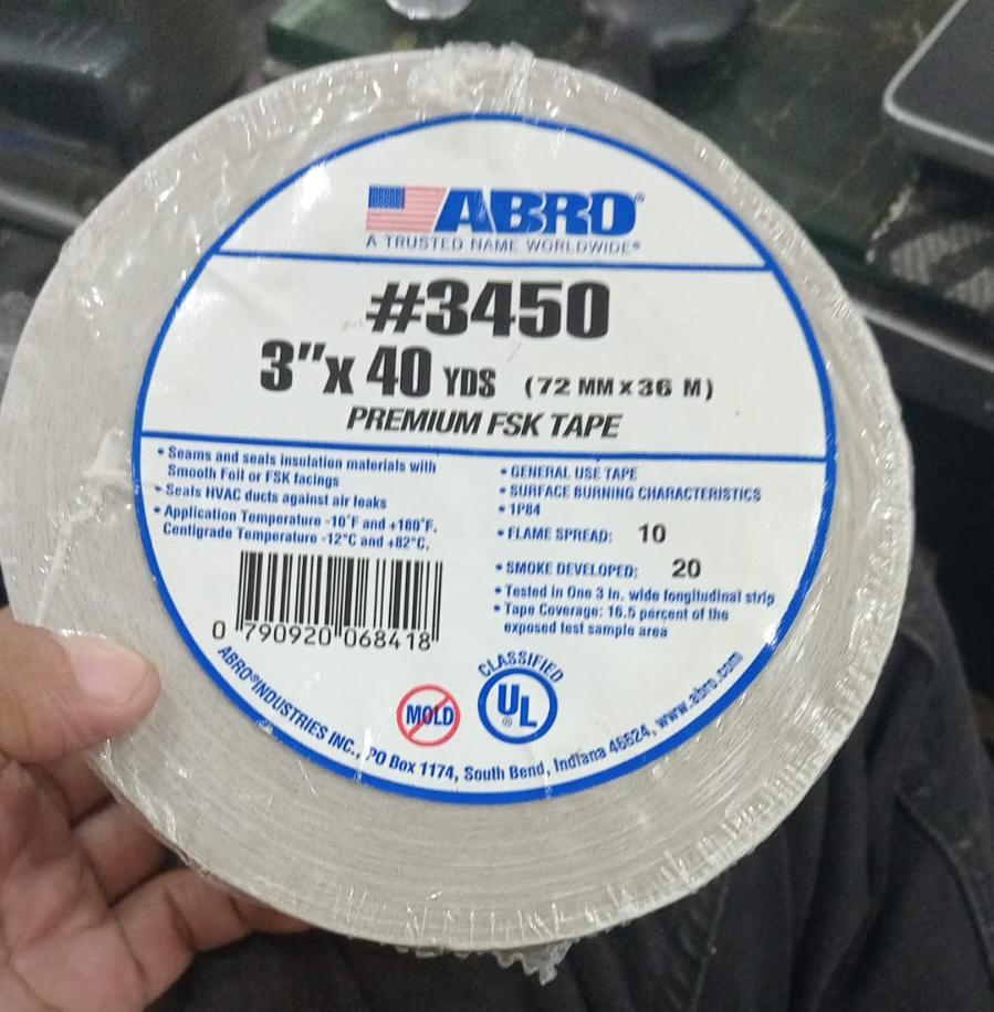 ABRO #3450 PREMIUM FSK TAPE in Pakistan - 2 Inch thumbnail 4