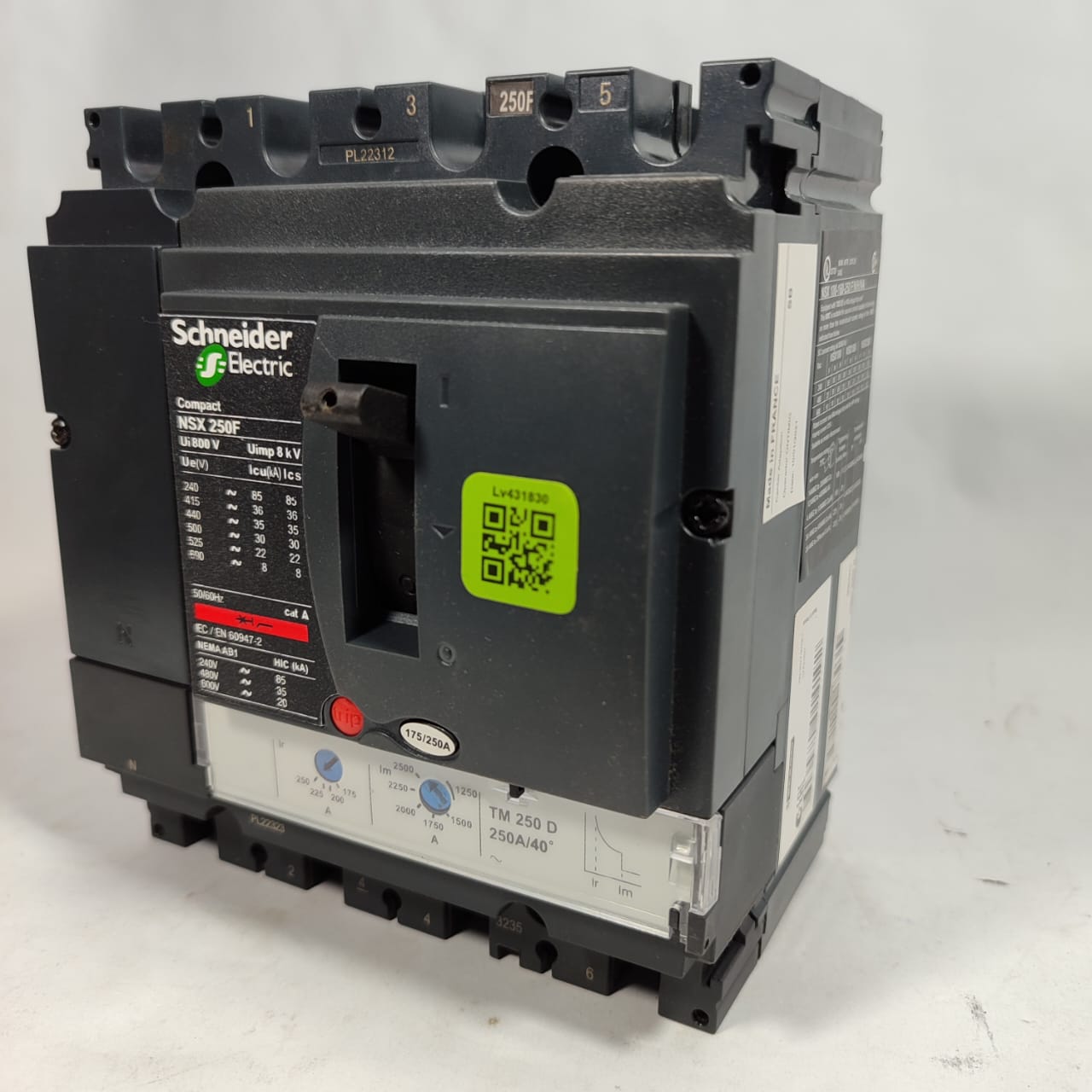 Schneider NSX 250F 4pol 250A MCCB Circuit Breaker USED in Pakistan - 250A
