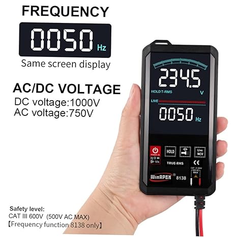WinAPEX ET 8138 Color Display Digital Multimeter in Pakistan thumbnail 5