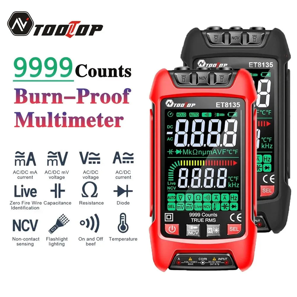 TOOLTOP ET8135 Intelligent True RMS Digital Multimeter in Pakistan thumbnail 5