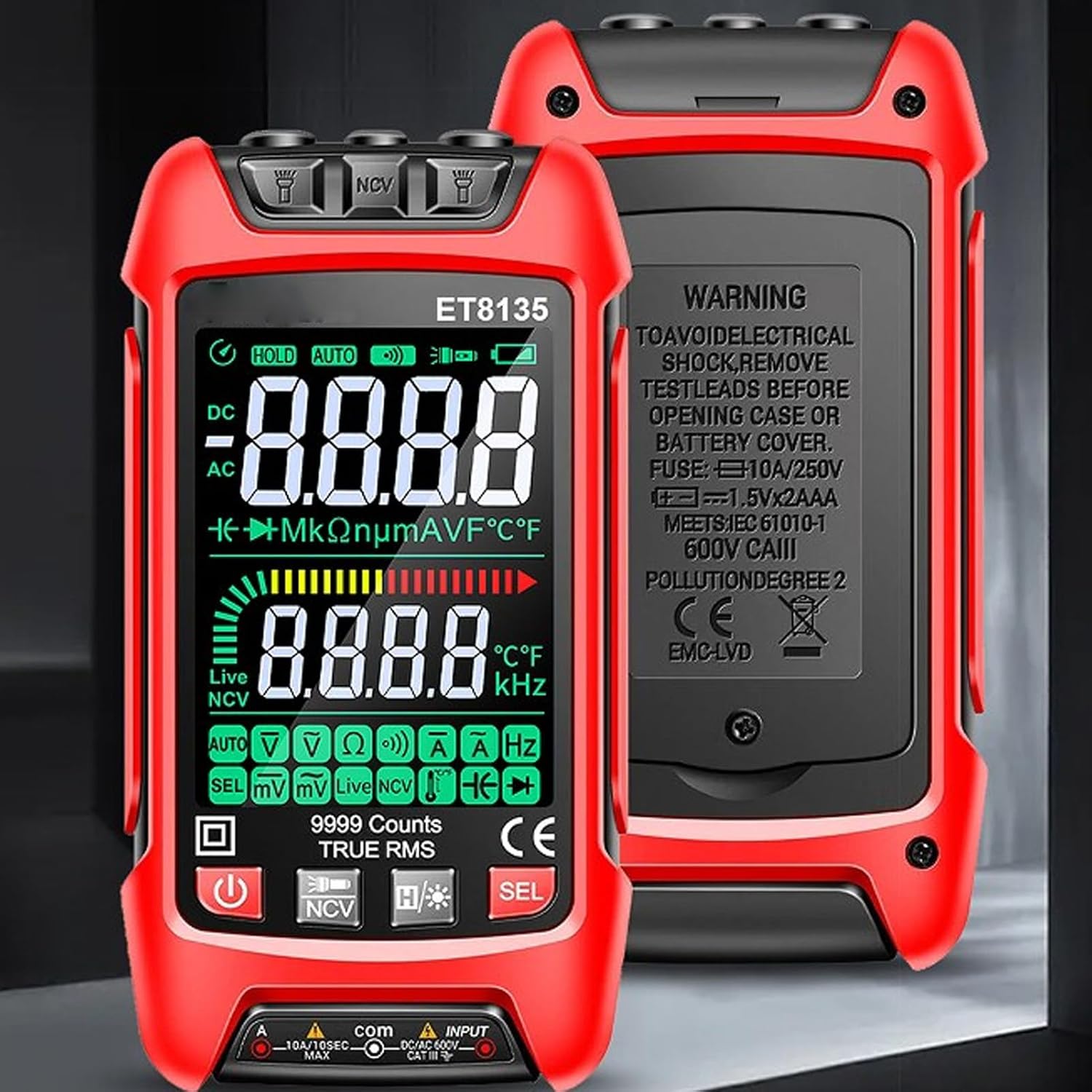 TOOLTOP ET8135 Intelligent True RMS Digital Multimeter in Pakistan thumbnail 6