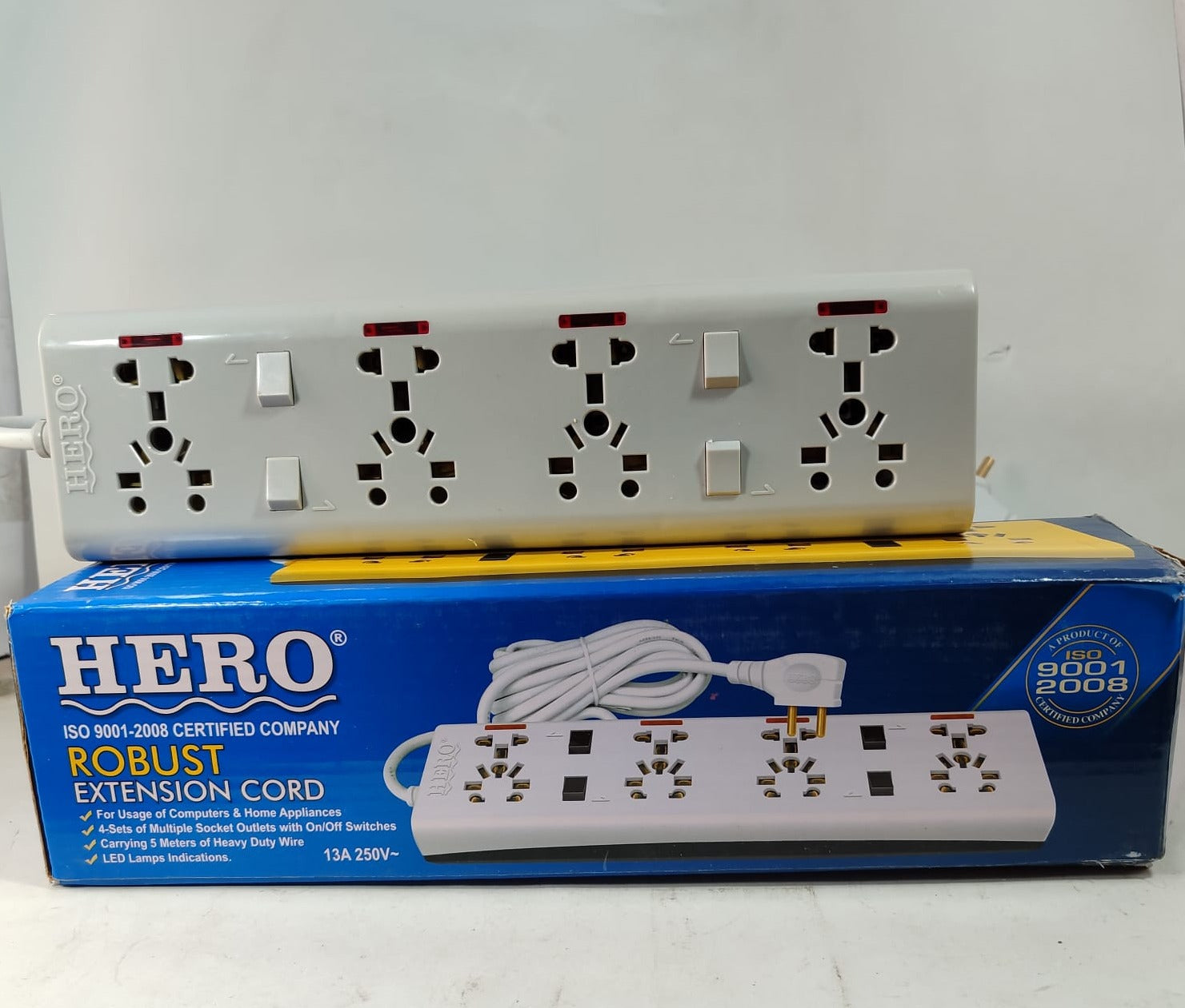 HERO ROBUST EXTENSION CORD 13A 250V in Pakistan thumbnail 4