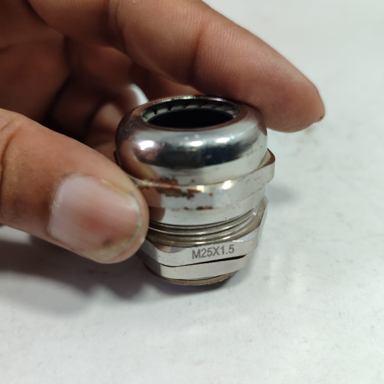 Brass Nikaled Gland in Pakistan - M 25 x 1.5 thumbnail 4