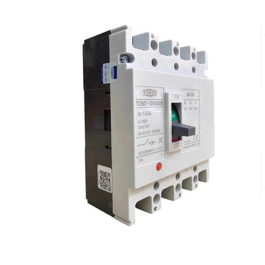 TOMZN TOM7-125/4300 MCCB 100A 4 Pole Circut Breaker in Pakistan - 125A thumbnail 3