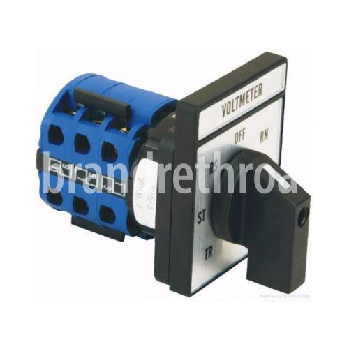 7 POSITIONS Voltage switching over Electrical Rotary switch Voltmeter Switch