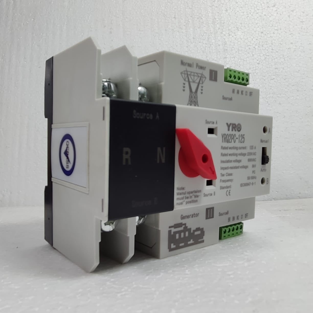 YRO2PC-125 YRO ATS 100 Amp 230V automatic transfer switch in Pakistan thumbnail 5