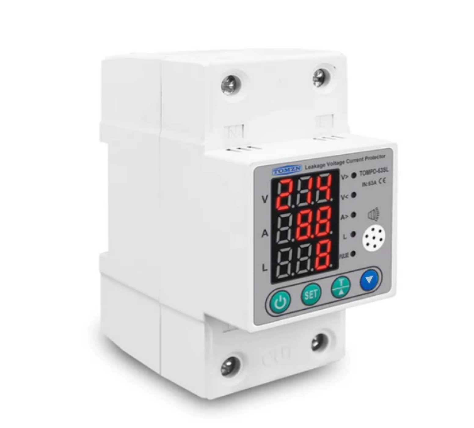 TOMZN 63A Leakage Current Protection Surge Protector elcb  in Pakistan thumbnail 3