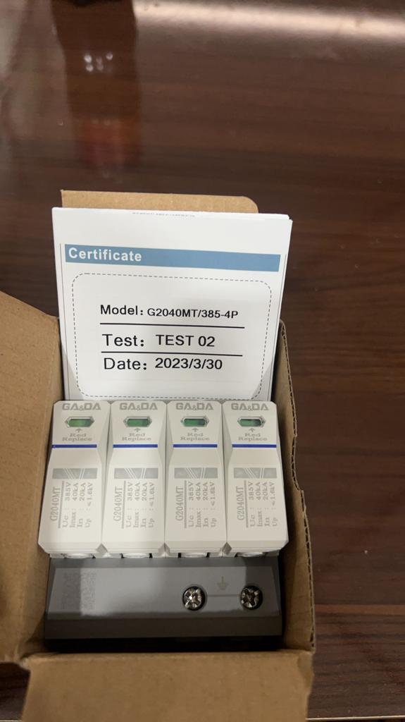 GA & DA G2040PV/1000-2P Surge Protective Device in Pakistan - 2P AC SPD thumbnail 7