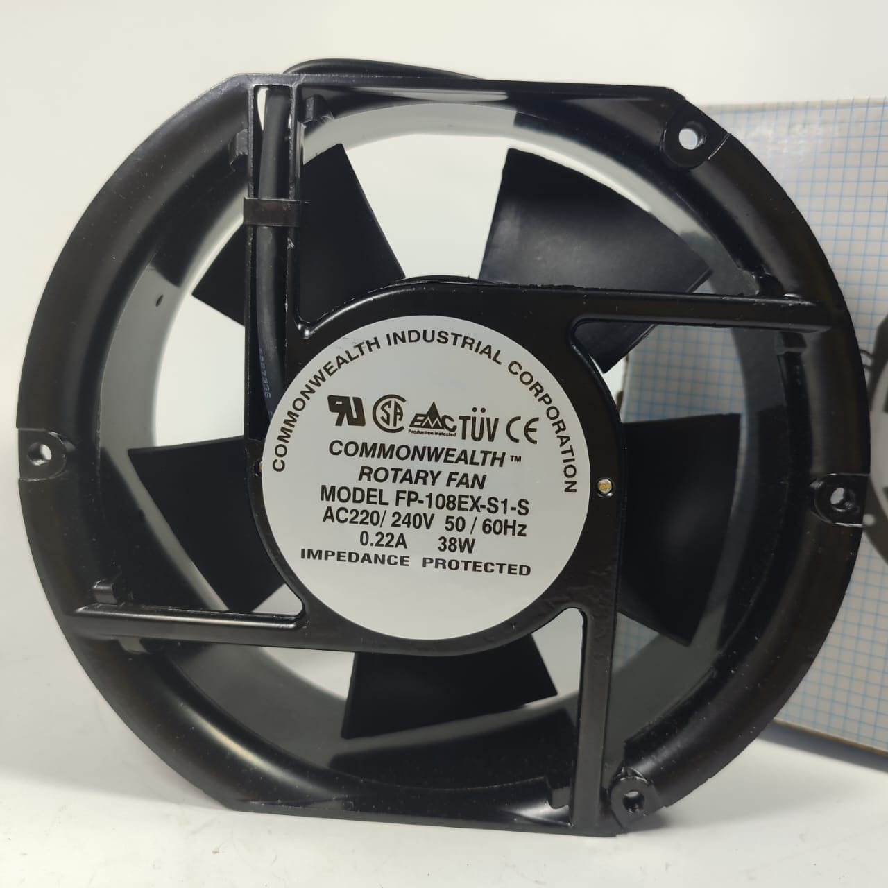 6 Inch Axial Fan FP-108EX-S1-B 220V 38W Dual Bearing Cooling Fan Common Wealth in Pakistan