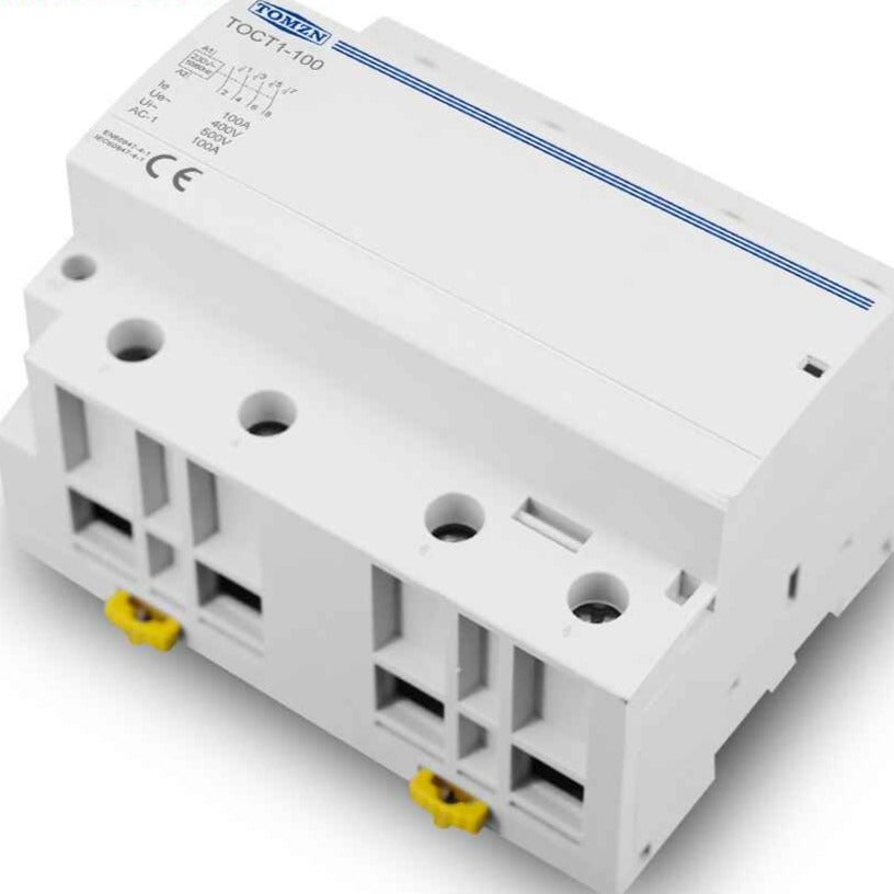 TOMZN TOCT1 4P 100A Din rail AC Modular contactor in Pakistan thumbnail 3