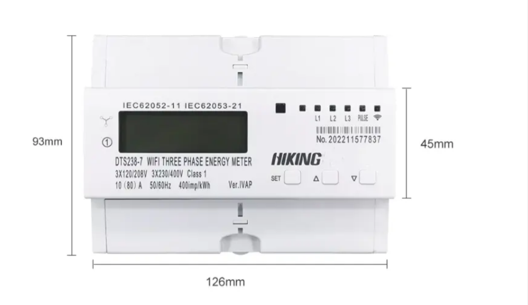 DTS238-7 WIFI Tuya APP Smart Bidirectional Three-Phase  Energy Meter in Pakistan thumbnail 4