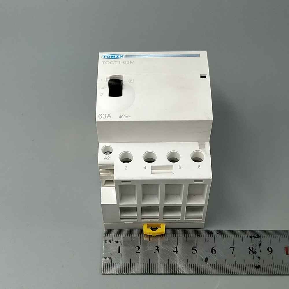 Tomzn 4P 63A 2NC 2NO 220V Din rail ac Modular contactor in Pakistan thumbnail 2
