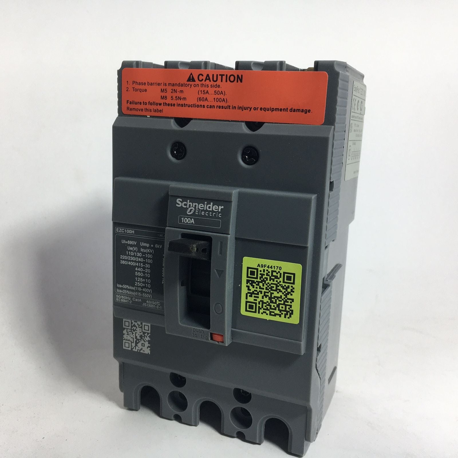 Schneider EZC100H Moulded Case Circuit Breaker used in Pakistan