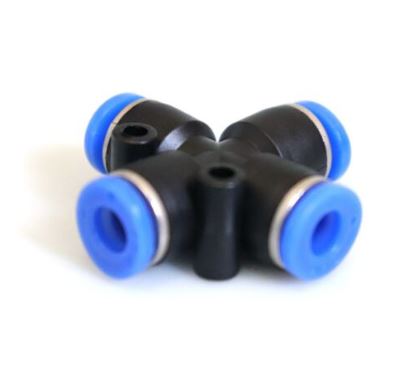 Pneumatic Quick Connector 4 Way Air Hose Connect wpx in Pakistan - 12mm