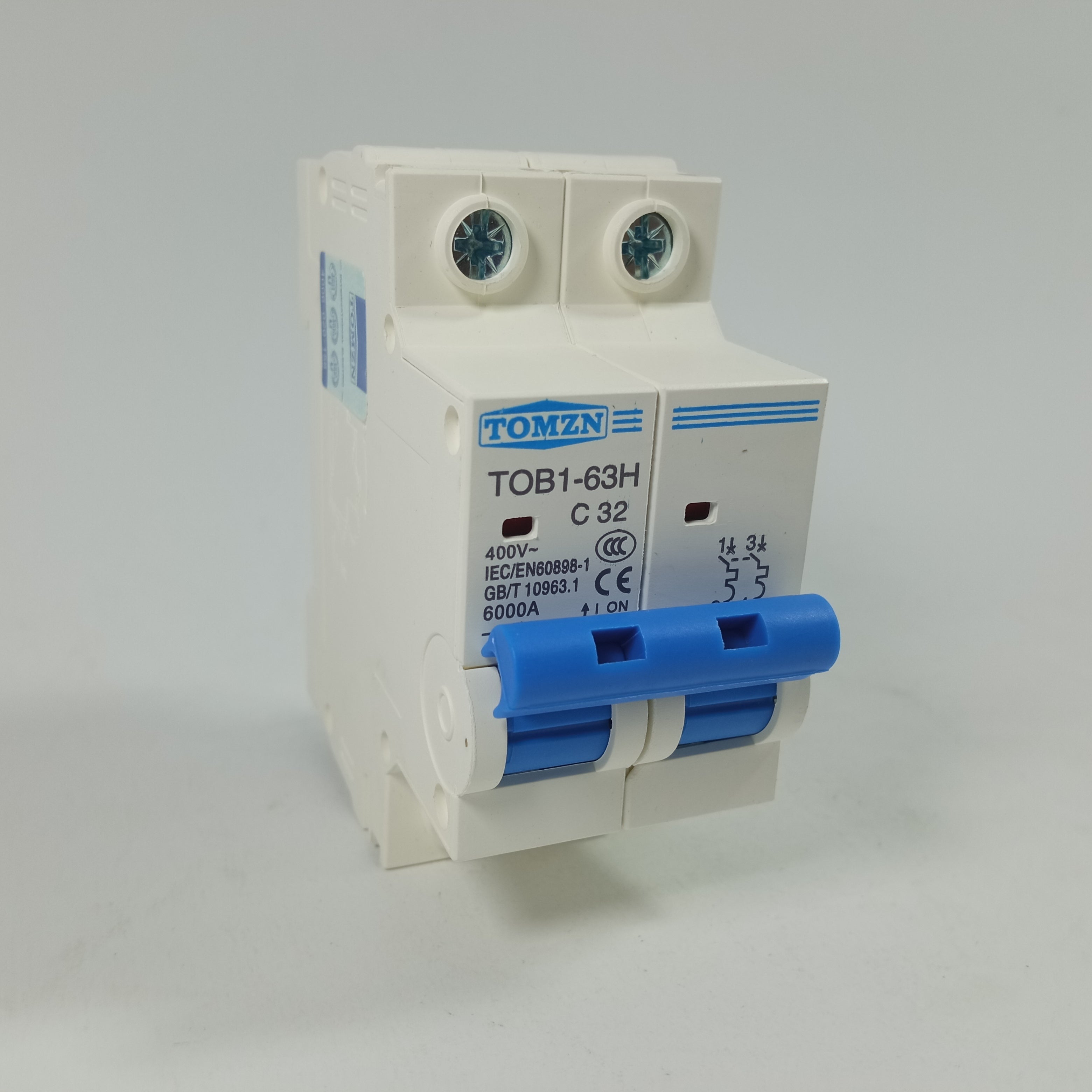 TOMZN TOB1-63H4P 2P C Type AC Mini Circuit Breaker in Pakistan - 32A thumbnail 8