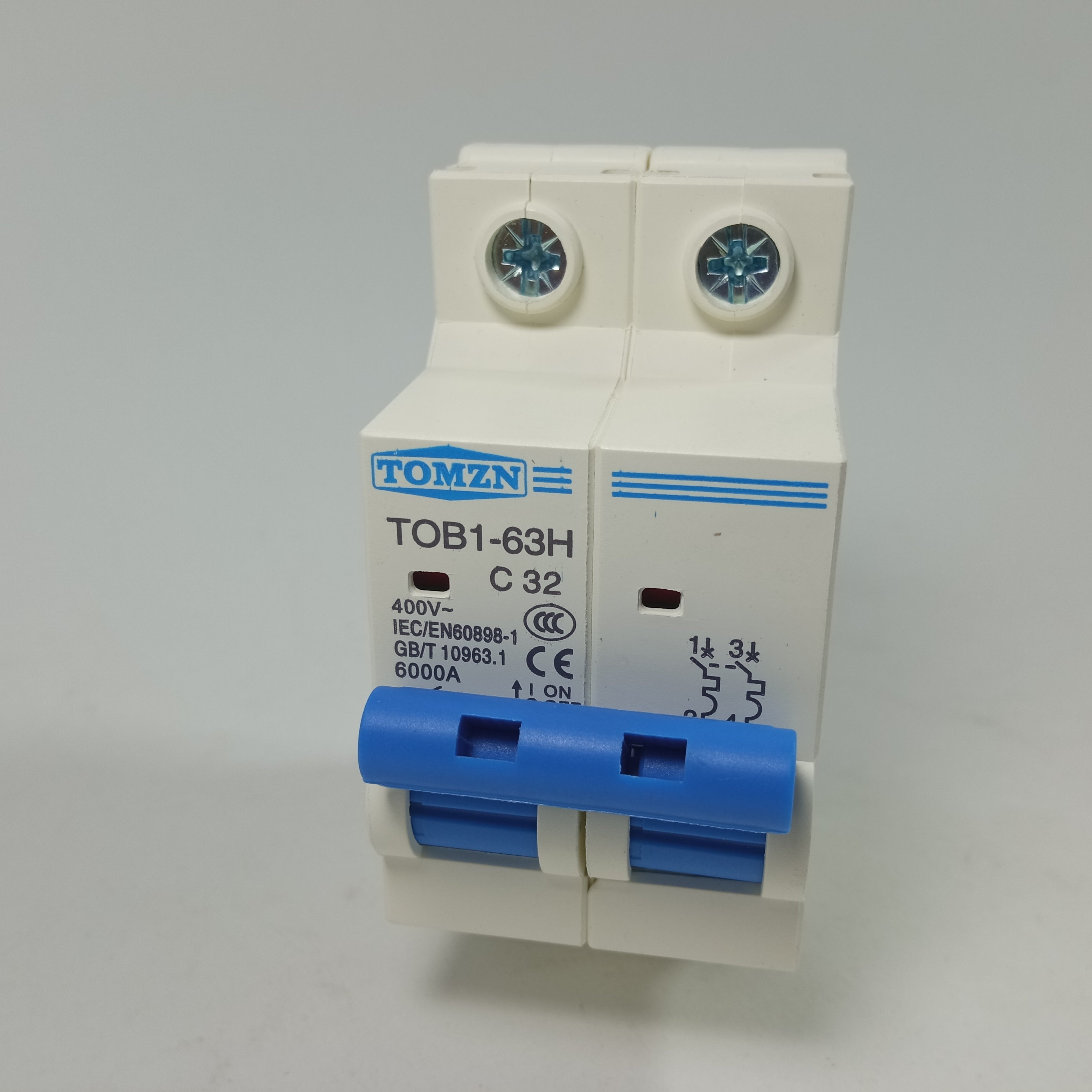 TOMZN TOB1-63H4P 2P C Type AC Mini Circuit Breaker in Pakistan - 63A thumbnail 3