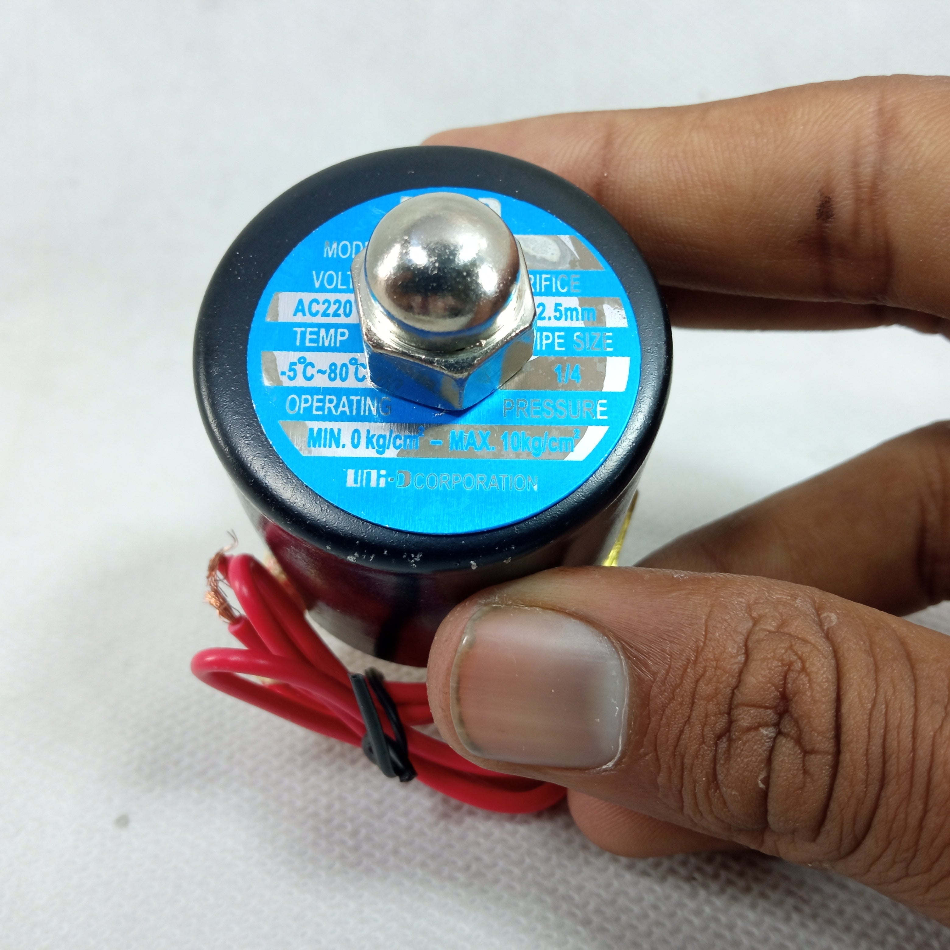 UNI-D 1/4 Inch AC220V Electric Solenoid Valve For Water Oil Air in Pakistan thumbnail 6