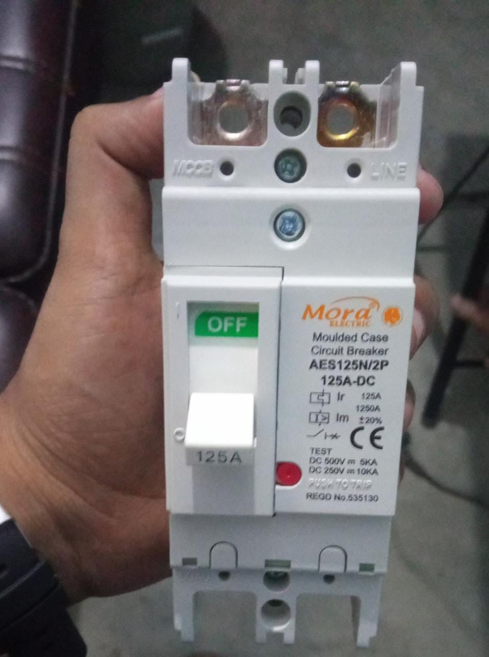 MORA DC Breaker MCCB For Batteries 2 Pole AES125N in Pakistan - 30A thumbnail 5