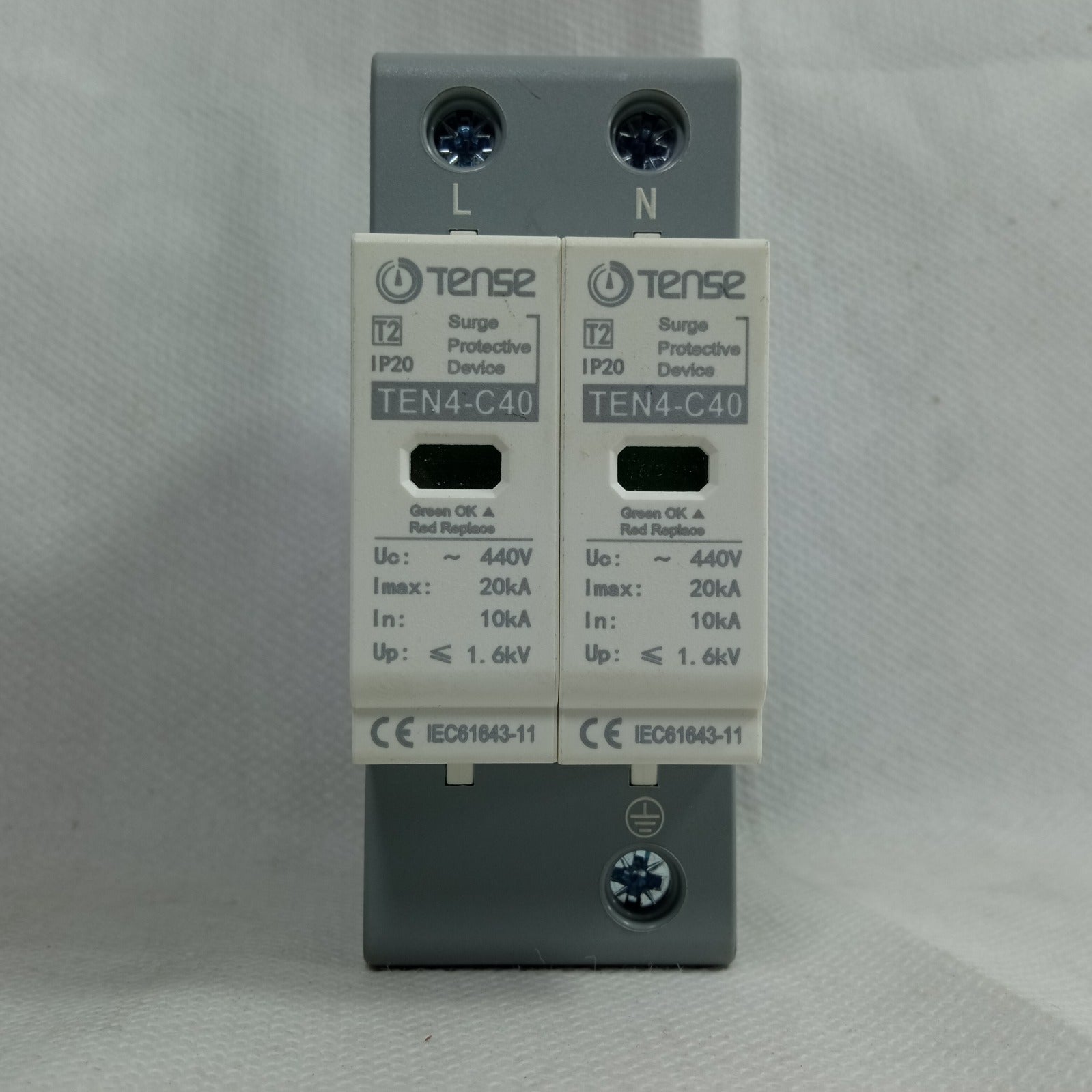 Tense Surge Protective Device IP20 TEN4-C40 20KA 2 Pole AC in Pakistan