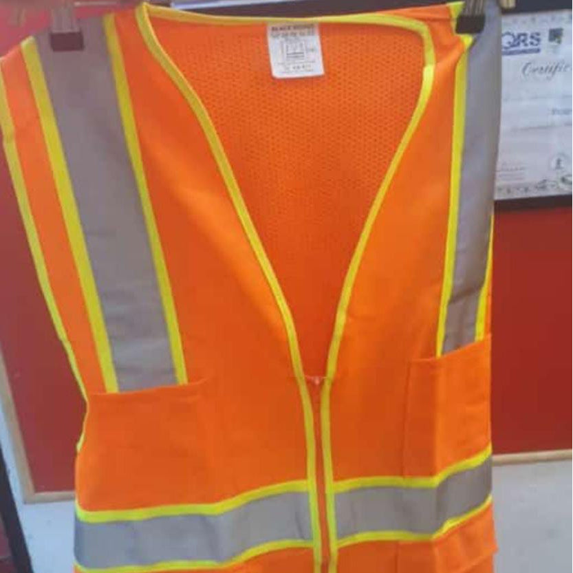 Safety Vest Jacket with Reflective Strips in Pakistan - Blue thumbnail 2