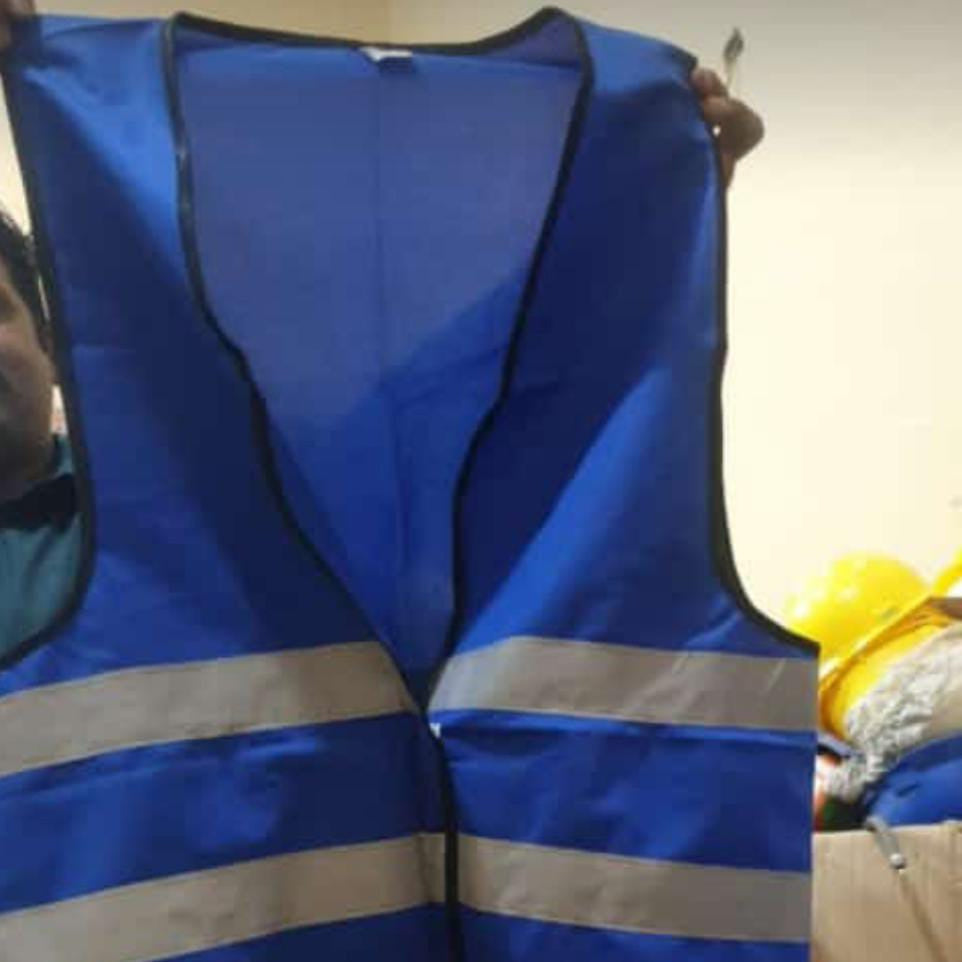 Safety Vest Jacket with Reflective Strips in Pakistan - Blue thumbnail 7