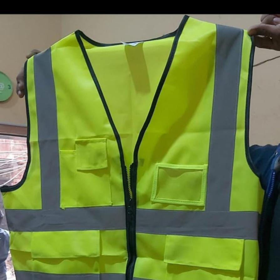 Safety Vest Jacket with Reflective Strips in Pakistan - sky blue thumbnail 8