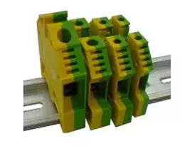 DIN RAIL MOUNTED FEED THROUGH GROUND EARTHING TERMINAL BLOCKS in Pakistan - 6