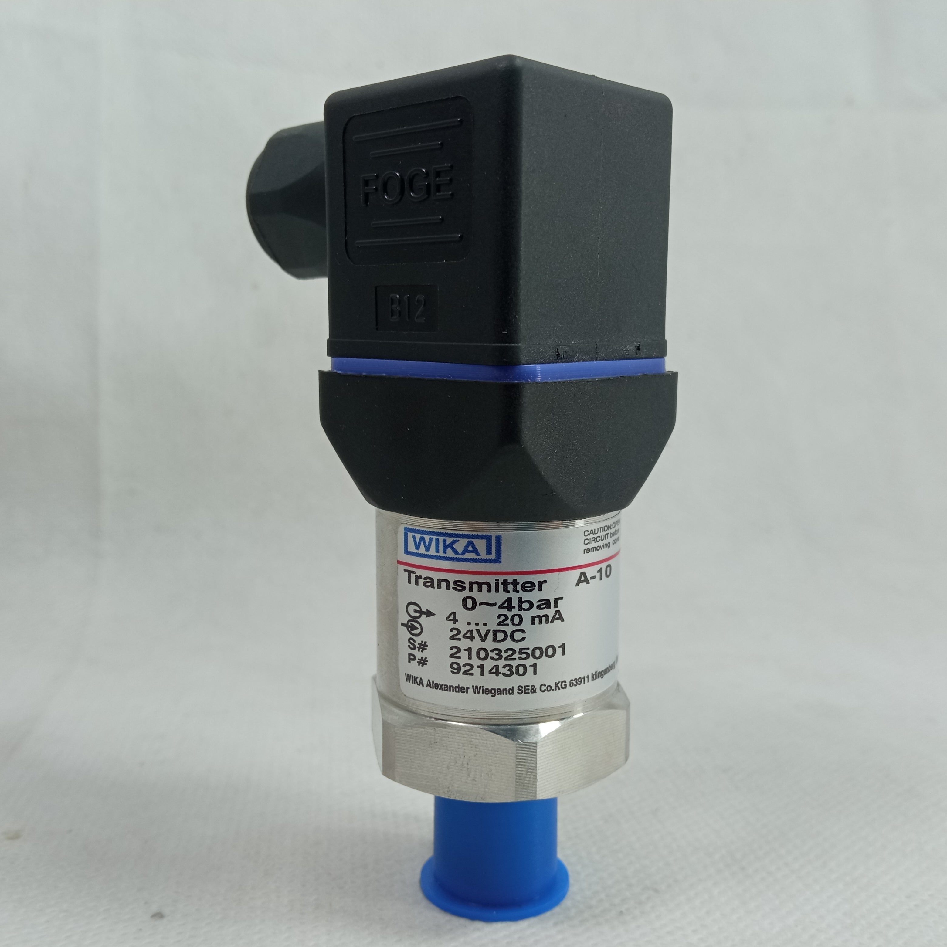 WIKA Pressure transmitter A-10 For general industrial applications in Pakistan - -1 to +4 BAR thumbnail 3