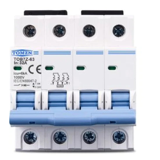 Tomzn Tob7Z-63 4P 1000V DC Miniature Circuit Breaker in Pakistan - 32A