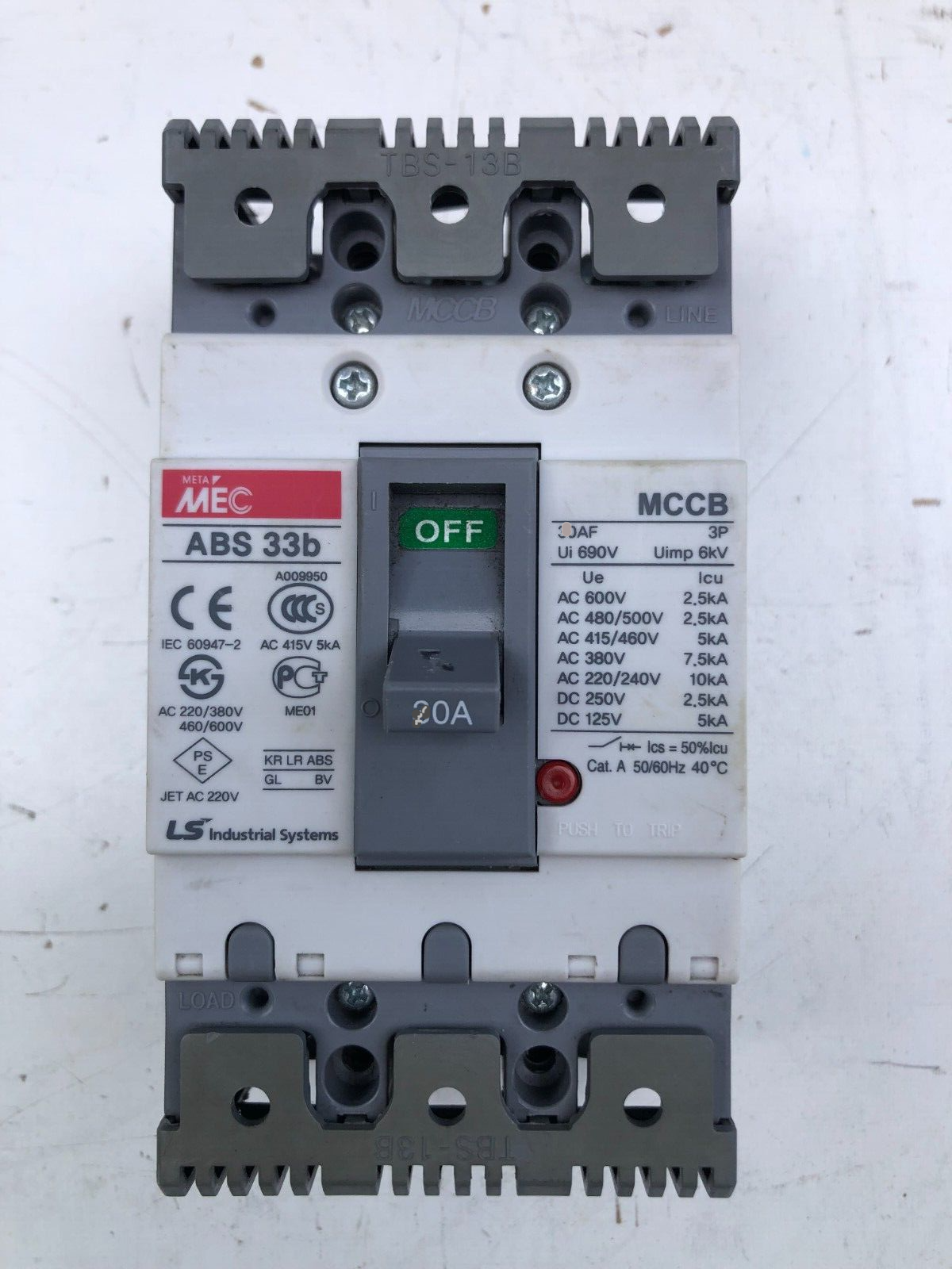 LS Low Voltage Circuit Breaker ABS 33b 3P in Pakistan thumbnail 5