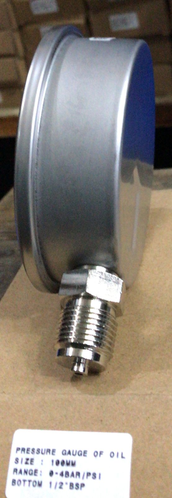 Standard Pressure Gauge  4 inch  in Pakistan - 100 BAR/1500PSI thumbnail 2