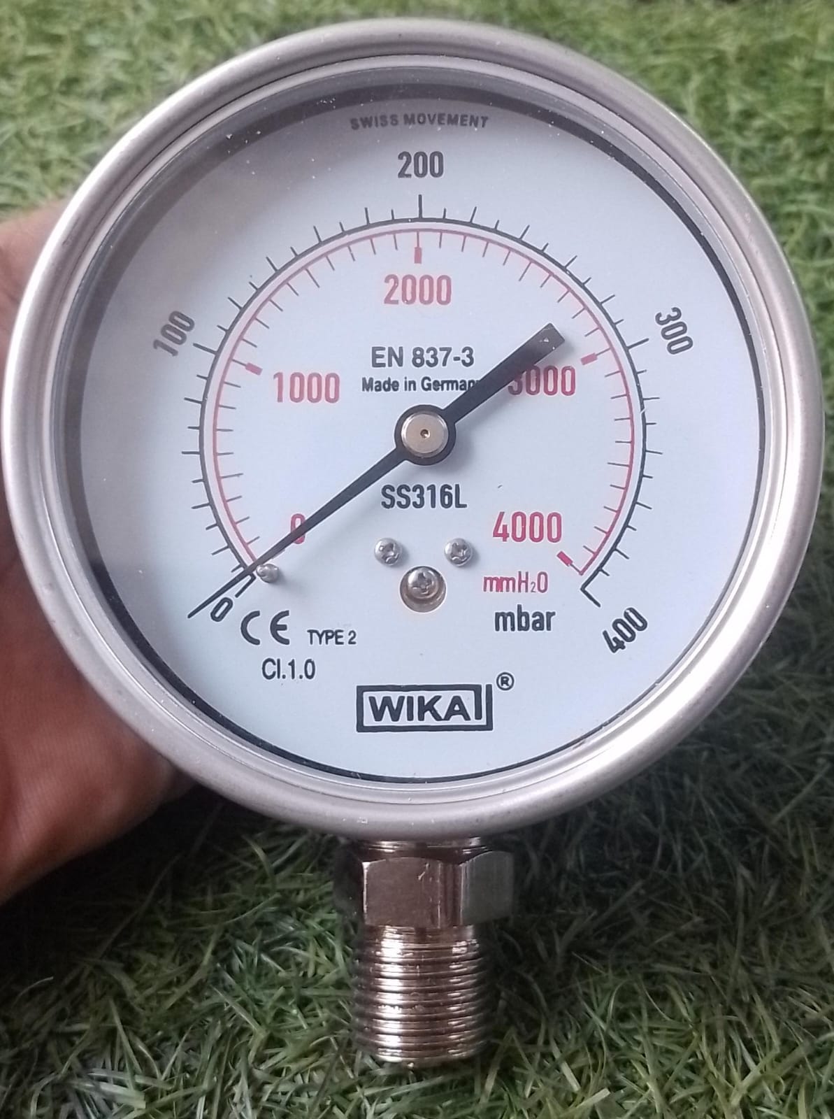 Standard Pressure Gauge  4 inch  in Pakistan - 100 BAR/1500PSI thumbnail 5