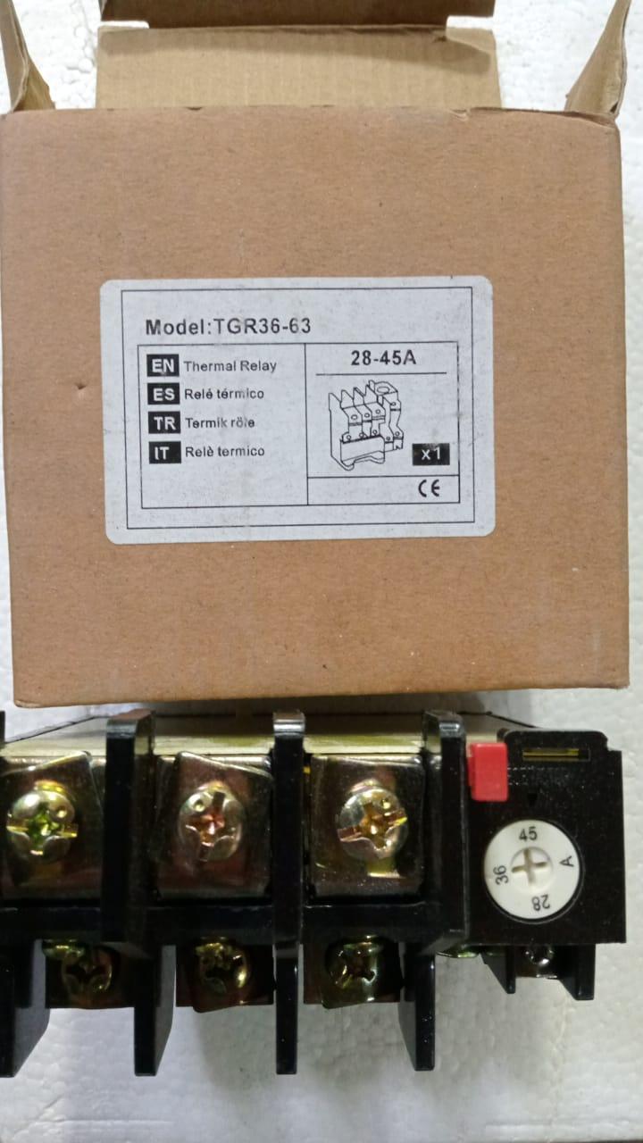Electric Relay thermal overload protector TGR36-63 in Pakistan