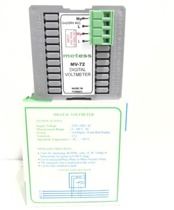 METESS MV-72 Digital Voltmeter in Pakistan - MV-72 / 72x72 thumbnail 3