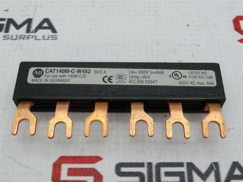 ALLEN-BRADLEY CAT140M-C-W452 TERMINAL BLOCK SER A 600VAC 64A IN PAKISTAN