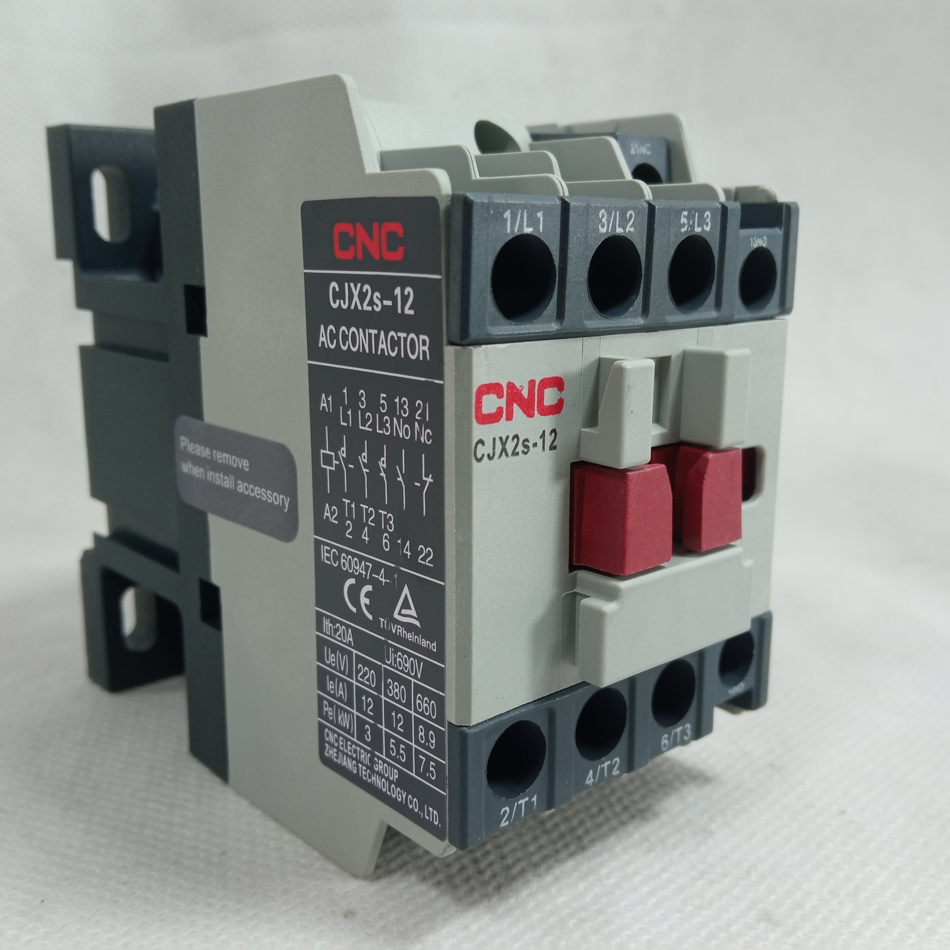 CNC CJX2-S 12-95A AC Magnetic Contactors in Pakistan - 25A thumbnail 4