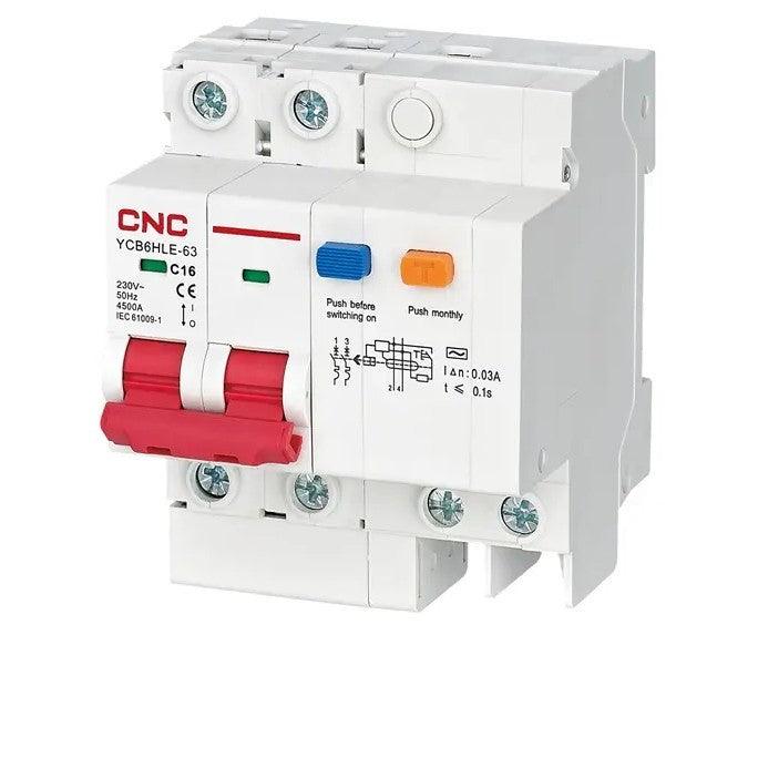 CNC Residual Current Circuit Breakers YCB6HLE-63 in Pakistan - 3P + N / 32A thumbnail 2