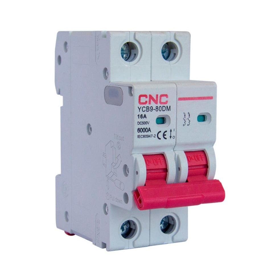 CNC DC Miniature Circuit Breakers YCB9-80DM in Pakistan - 2 Pole 500v DC / 125A thumbnail 2