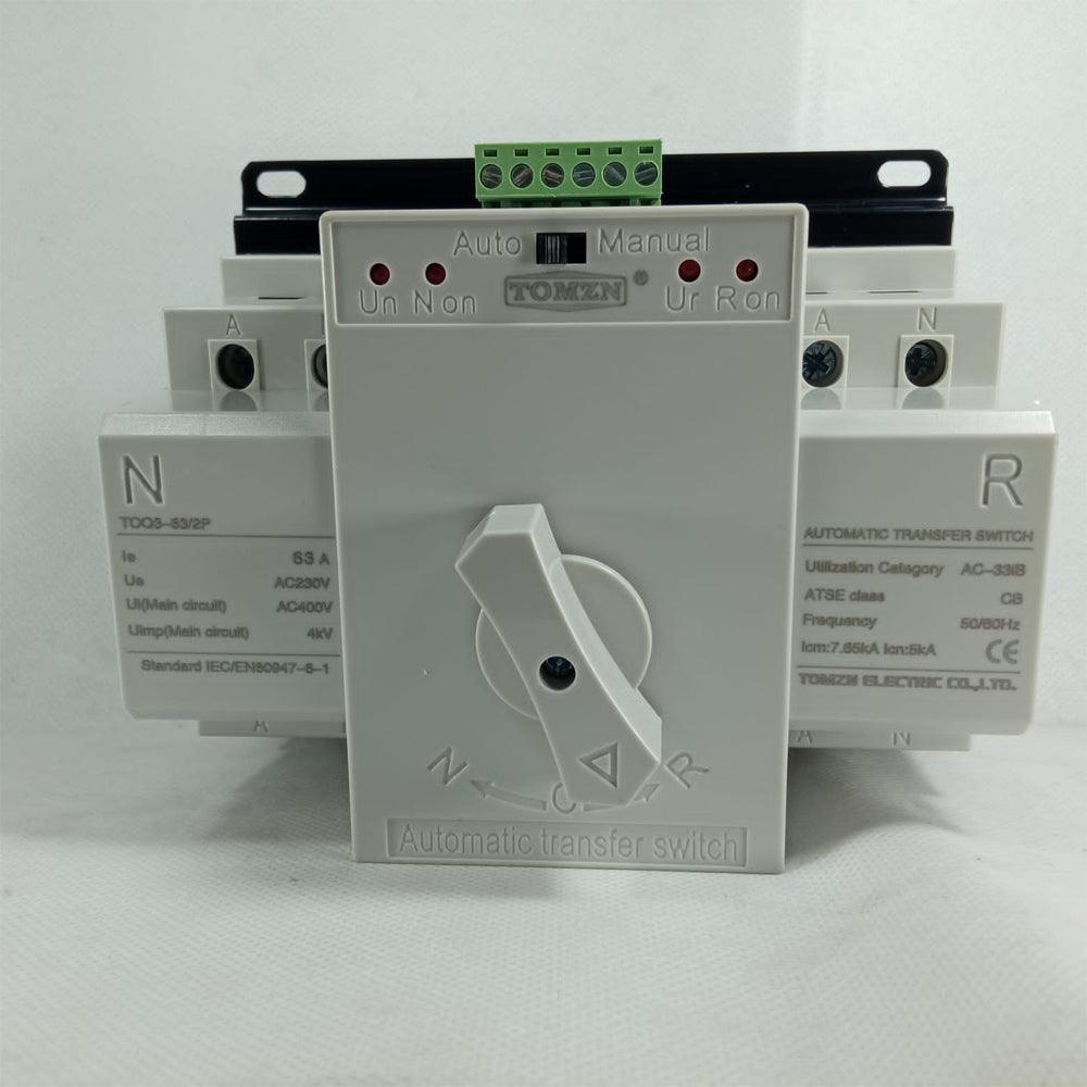 ATS MCB type Dual Power Automatic transfer switch TOMZN TOQ3-2P/63 in Pakistan thumbnail 3