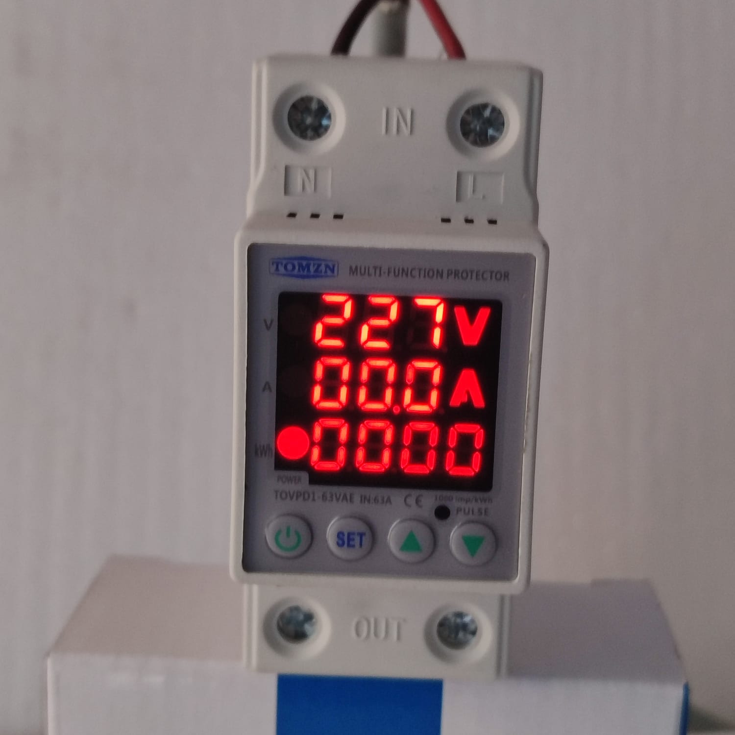 3 in 1 TOVPD1-60VAE Din Rail Adjustable Over VA Kwh Control Device Protector in Pakistan thumbnail 2