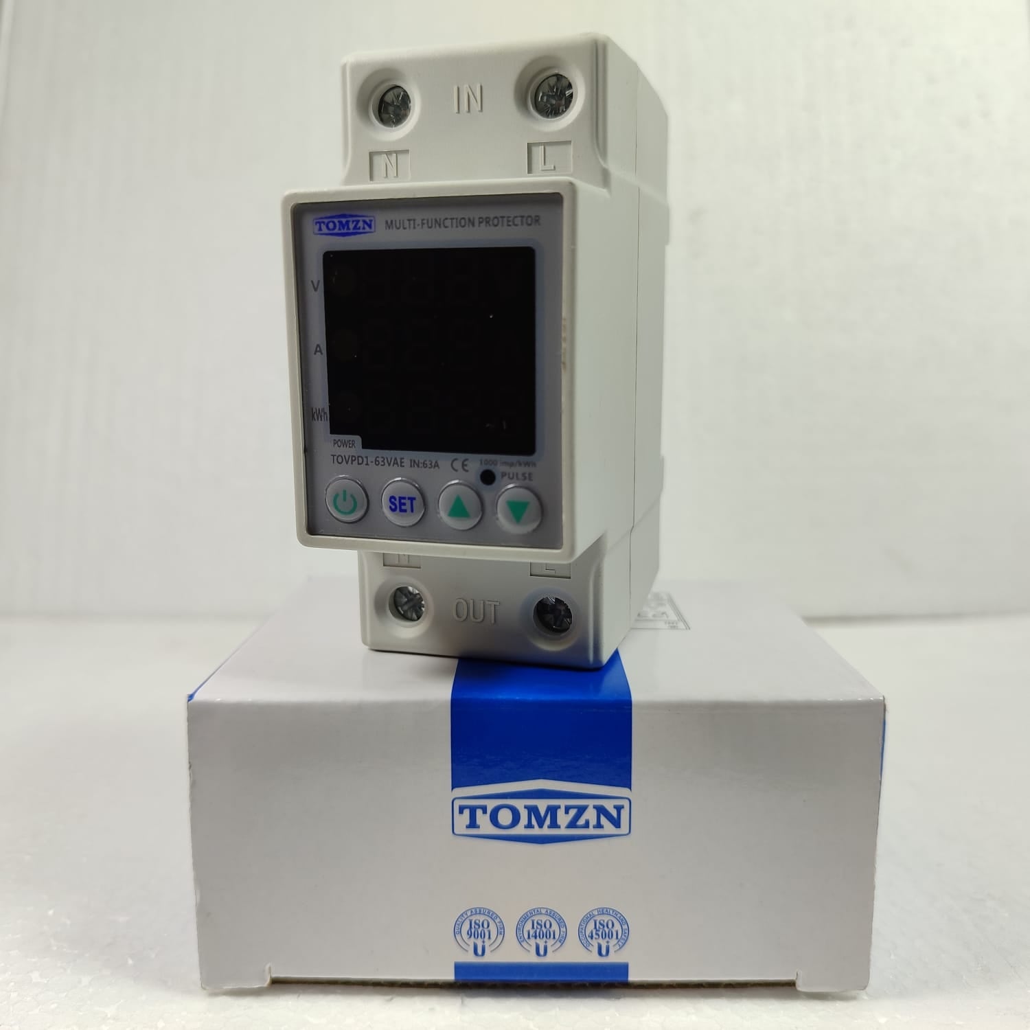 3 in 1 TOVPD1-60VAE Din Rail Adjustable Over VA Kwh Control Device Protector in Pakistan thumbnail 5