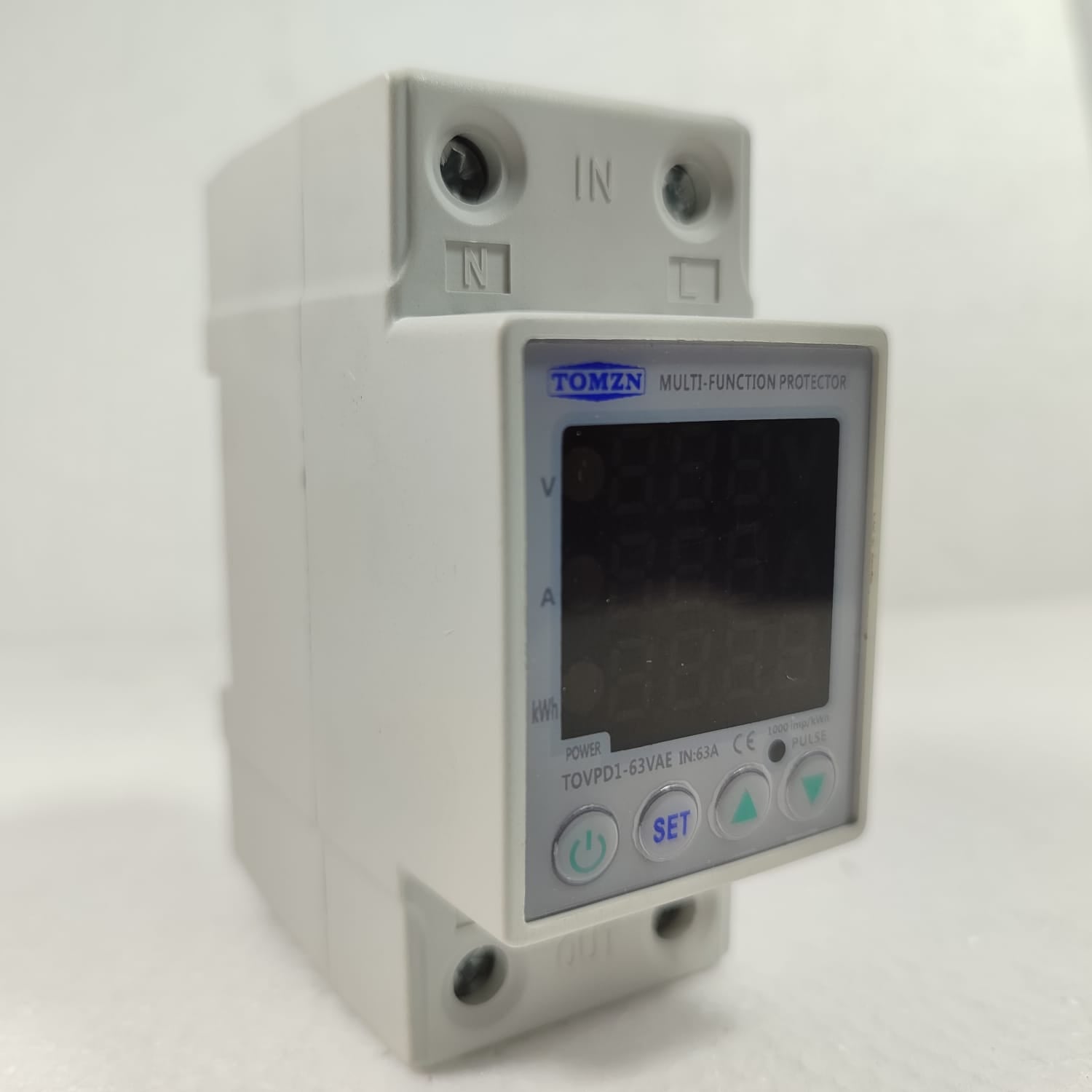3 in 1 TOVPD1-60VAE Din Rail Adjustable Over VA Kwh Control Device Protector in Pakistan thumbnail 7